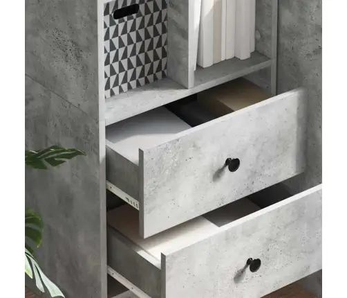 Betona Pelēkās Plauktu Vienība Betona Pelēka Betons Vidējs Vidaxl