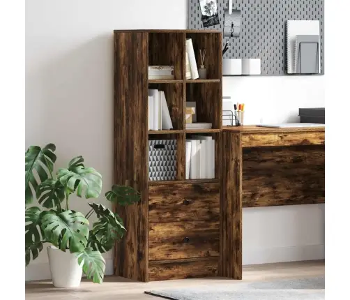 Dūmota Ozola Plauktu Vienība Dūmota Ozola Inženierijas Koks Vidējs Vidaxl Dūmota Ozola Plauktu Vienība Dūmota Ozola Inženierijas Koks Vidējs Vidaxl