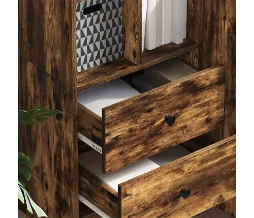 Dūmota Ozola Plauktu Vienība Dūmota Ozola Inženierijas Koks Vidējs Vidaxl Dūmota Ozola Plauktu Vienība Dūmota Ozola Inženierijas Koks Vidējs Vidaxl