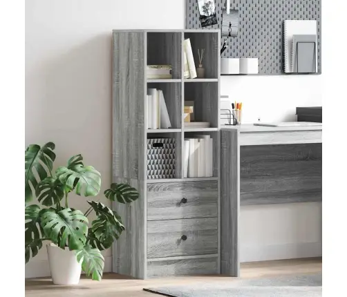 Pelēks Plauktu Vienība Pelēks Sonoma Skaidu Plātne Vidējs Vidaxl