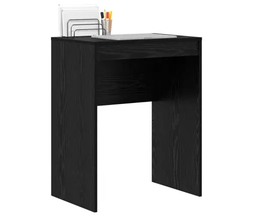 Rakstāmgalds Melns Ozols Inženierijas Koksne 60 X 40 X 76 Cm Vidaxl