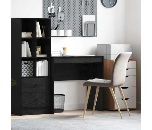 Stalas Kita Juoda Ąžuolo 80 X 40 X 76 Cm Apdirbta Mediena