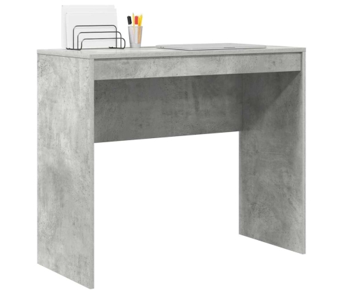 Stalas Betono Pilka 90 X 40 X 76 Cm Apdirbta Mediena