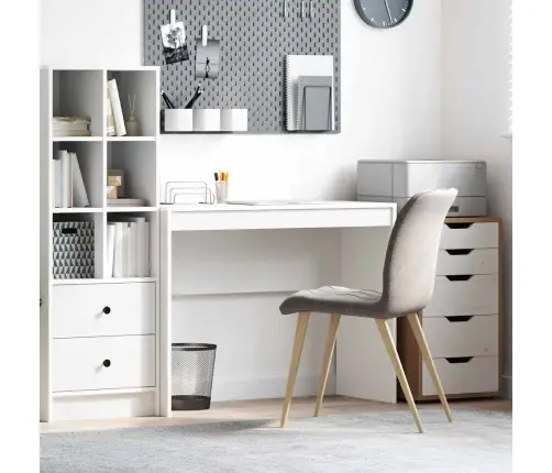 Stalas Kita Balta 100 X 40 X 76 Cm Apdirbta Mediena