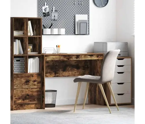 Rakstīšanas Galds Dūmots Ozols Inženierijas Koks 100 X 40 X 76 Cm Vidaxl