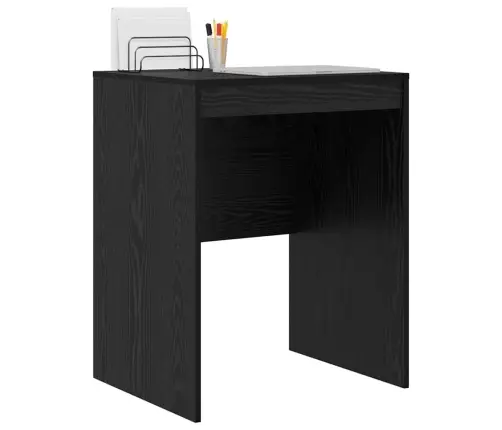 Rakstāmgalds Melns Ozols Inženierijas Koks 60 X 50 X 76 Cm Vidaxl