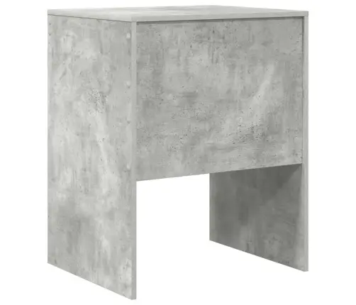 Stalas Betono Pilka 60 X 50 X 76 Cm Apdirbta Mediena