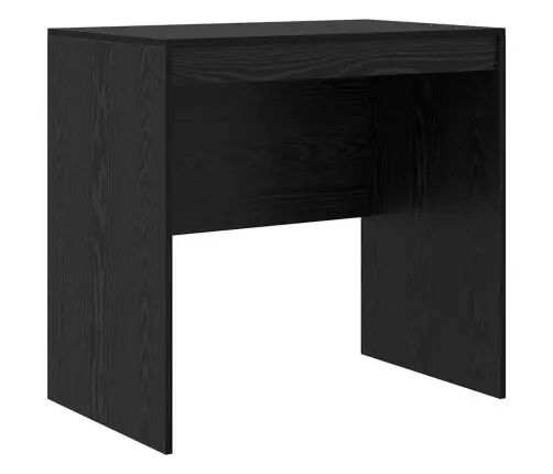 Galds Melnā Ozolā 80X50X76 Cm Inženierijas Koks Vidaxl