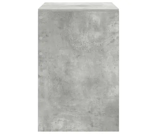 Galds Betona Pelēks 80X50X76 Cm Inženieru Koks Vidaxl