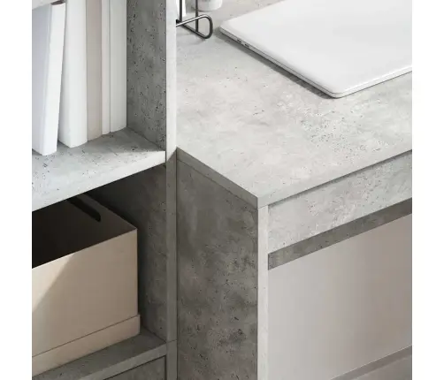 Datorgalds Betona Pelēks Mdf Plātne 90 X 50 X 76 Cm Datorgalds Vidaxl