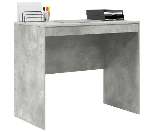 Datorgalds Betona Pelēks Mdf Plātne 90 X 50 X 76 Cm Datorgalds Vidaxl