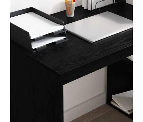 Stalas Juoda Ąžuolo 108 X 55 X 103,5 Cm Apdirbta Mediena