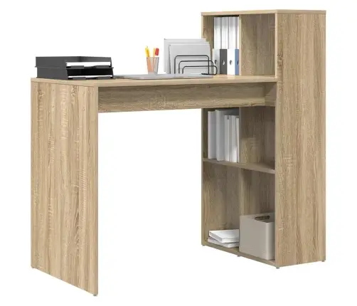 Laua Riiuliga Sonoma Tamm 108 X 55 X 103.5 Cm Tehispuit Laua Riiuliga Sonoma Tamm 108 X 55 X 103.5 Cm Tehispuit