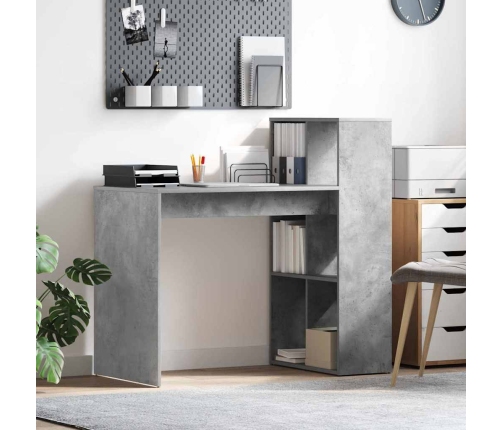 Stalas Betono Pilka 108 X 55 X 103,5 Cm Apdirbta Mediena