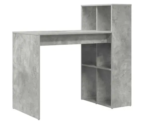 Rakstīšanas Galds Betona Pelēks Inženierijas Koks Ar Betona Apdari Vidaxl