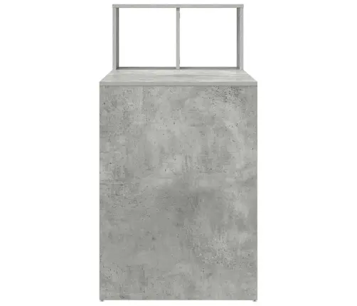 Rakstīšanas Galds Betona Pelēks Inženierijas Koks Ar Betona Apdari Vidaxl