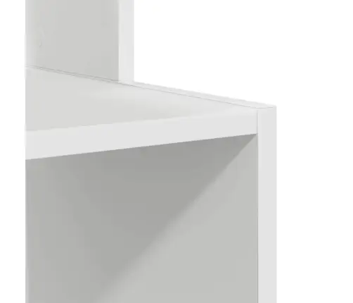 Stalas Su Lentyna Balta 106 X 40 X 88.5 Cm Apdirbta Mediena