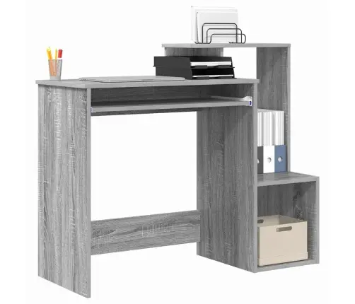 Stalas Pilkas Sonoma 106 X 40 X 88.5 Cm Apdirbta Mediena