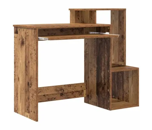 Puldilaud Riiuliga Vana Puit 106 X 40 X 88.5 Cm Tehispuit