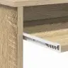 Galds Ar Uzglabāšanu Sonoma Ozols 120.5X44X88.5 Cm Inženierijas Koks Vidaxl