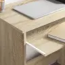 Galds Ar Uzglabāšanu Sonoma Ozols 120.5X44X88.5 Cm Inženierijas Koks Vidaxl
