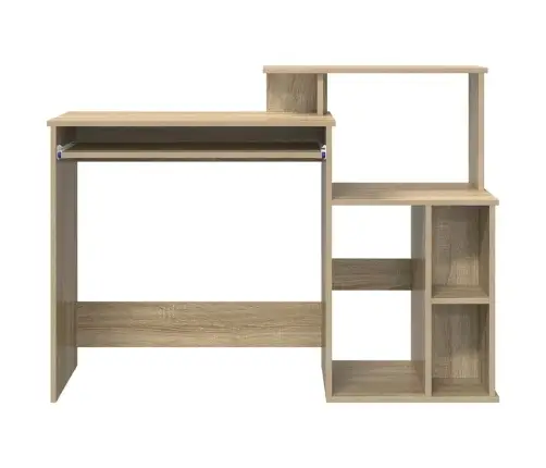 Galds Ar Uzglabāšanu Sonoma Ozols 120.5X44X88.5 Cm Inženierijas Koks Vidaxl