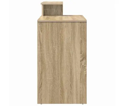 Galds Ar Uzglabāšanu Sonoma Ozols 120.5X44X88.5 Cm Inženierijas Koks Vidaxl