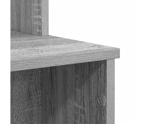 Stalas Su Saugykla Pilka Sonoma Ąžuolo 120.5 X 44 X 88.5 Cm