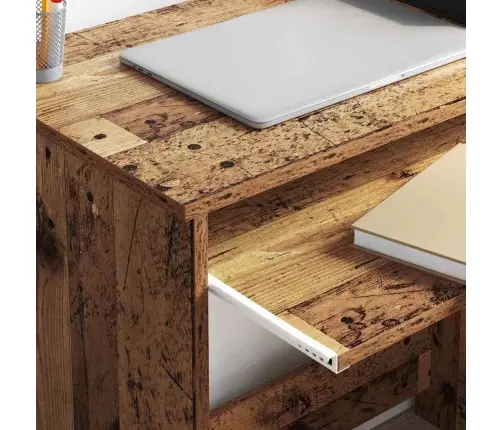 Galds Ar Uzglabāšanu Vecais Koks 120.5X44X88.5 Cm Inženierijas Koks Vidaxl