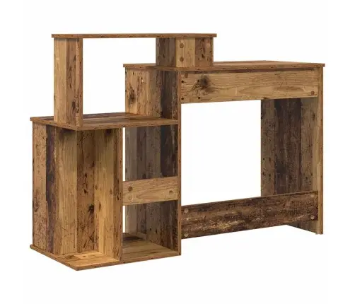 Galds Ar Uzglabāšanu Vecais Koks 120.5X44X88.5 Cm Inženierijas Koks Vidaxl