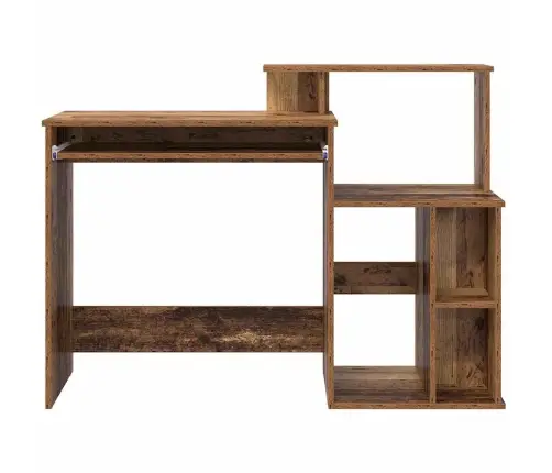 Galds Ar Uzglabāšanu Vecais Koks 120.5X44X88.5 Cm Inženierijas Koks Vidaxl