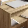 Galds Ar Uzglabāšanu Amatnieka Ozols 120.5X44X88.5 Cm Inženierijas Koks Vidaxl