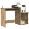 Galds Ar Uzglabāšanu Amatnieka Ozols 120.5X44X88.5 Cm Inženierijas Koks Vidaxl