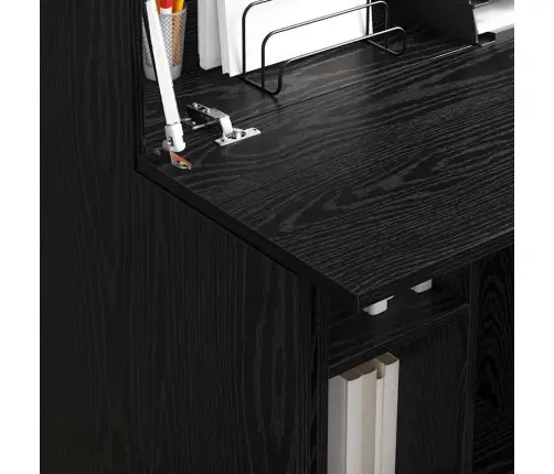 Melnā Ozola Rakstāmgalds Melnais Ozols Inženierijas Koks Vidējs Vidaxl