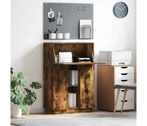 Dūmota Ozolkoka Rakstāmgalds Dūmots Ozols Inženierijas Koks Vidaxl