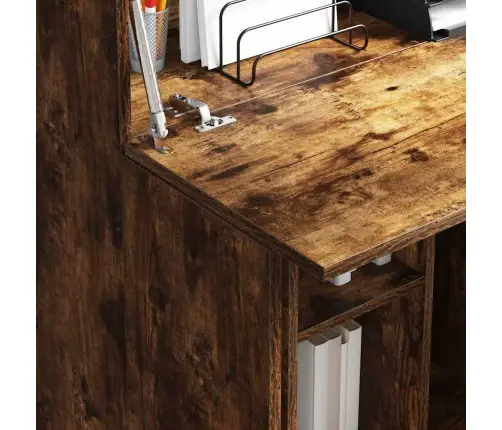 Dūmota Ozolkoka Rakstāmgalds Dūmots Ozols Inženierijas Koks Vidaxl