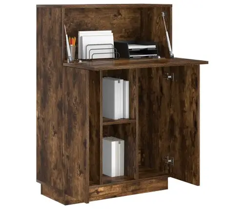 Dūmota Ozolkoka Rakstāmgalds Dūmots Ozols Inženierijas Koks Vidaxl