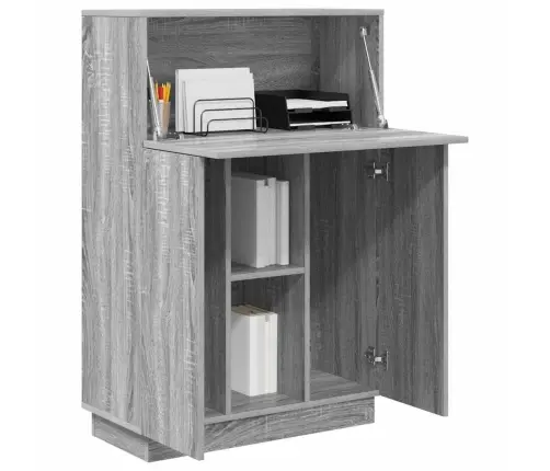 Pelēks Rakstāmgalds Pelēkā Sonoma Inženierijas Koks Liels Vidaxl