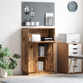 Galda Vecs Koks 71.5 X 31.5 X 106.5 Cm Inženierijas Koks Vidaxl