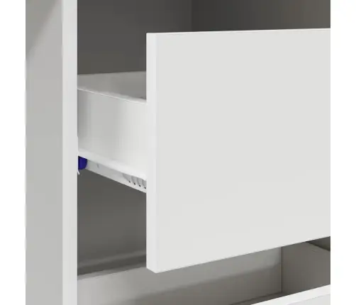 Laud Sahtliga Riiuliga Valge 90 X 37.5 X 75 Cm Tehispuit Laud Sahtliga Riiuliga Valge 90 X 37.5 X 75 Cm Tehispuit