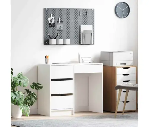 Laud Sahtliga Riiuliga Valge 90 X 37.5 X 75 Cm Tehispuit Laud Sahtliga Riiuliga Valge 90 X 37.5 X 75 Cm Tehispuit