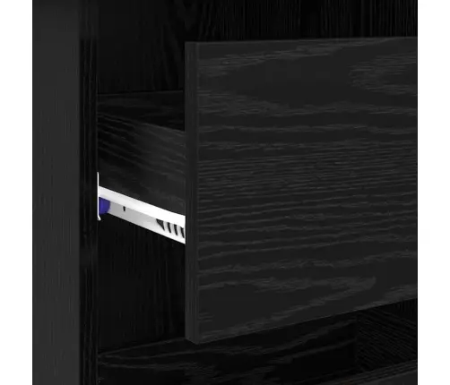 Laud Sahtliga Must Tamm 90 X 37.5 X 75 Cm Tehispuit