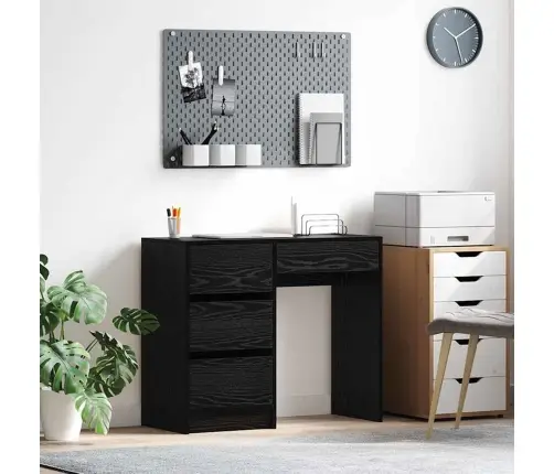 Laud Sahtliga Must Tamm 90 X 37.5 X 75 Cm Tehispuit