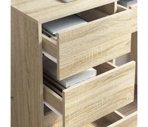Galds Sonomas Ozola 90 X 37.5 X 75 Cm Inženierijas Koks Vidaxl