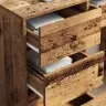 Vecā Koka Rakstām Galds Vecs Koks Inženierijas Koks Vidējs Vidaxl