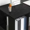 Melnā Ozola Datorgalds Melnā Ozola Mdf Vidējs Vidaxl