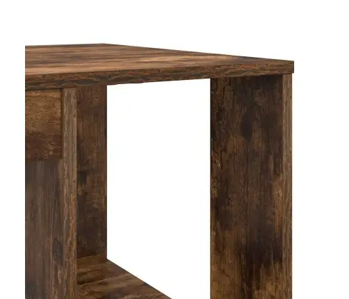 Brūnais Rakstāmgalds Dūmots Ozols Masīvkoks Vidējs Rakstāmgalds Vidaxl