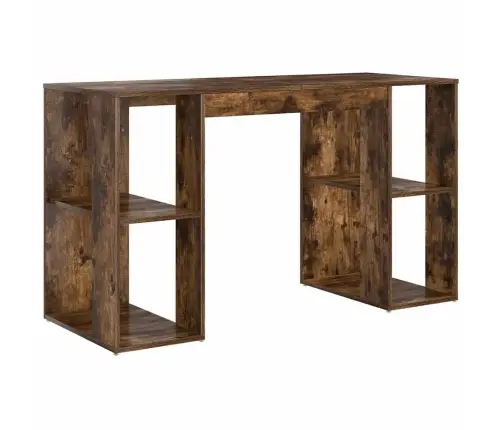 Brūnais Rakstāmgalds Dūmots Ozols Masīvkoks Vidējs Rakstāmgalds Vidaxl