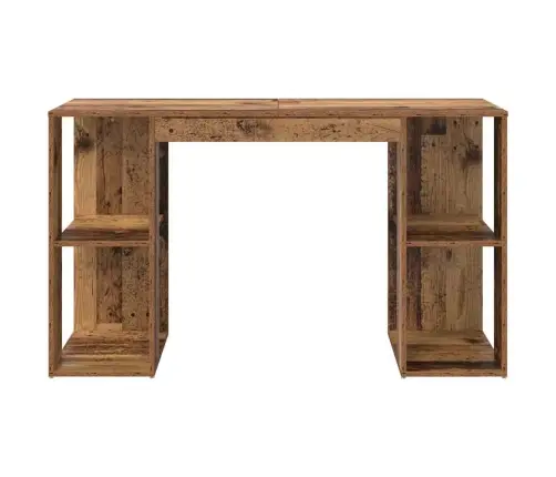 Galds Ar Uzglabāšanu Ar Plauktu Vecs Koks 130 X 50.5 X 75 Cm Vidaxl