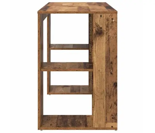 Galds Ar Uzglabāšanu Ar Plauktu Vecs Koks 130 X 50.5 X 75 Cm Vidaxl